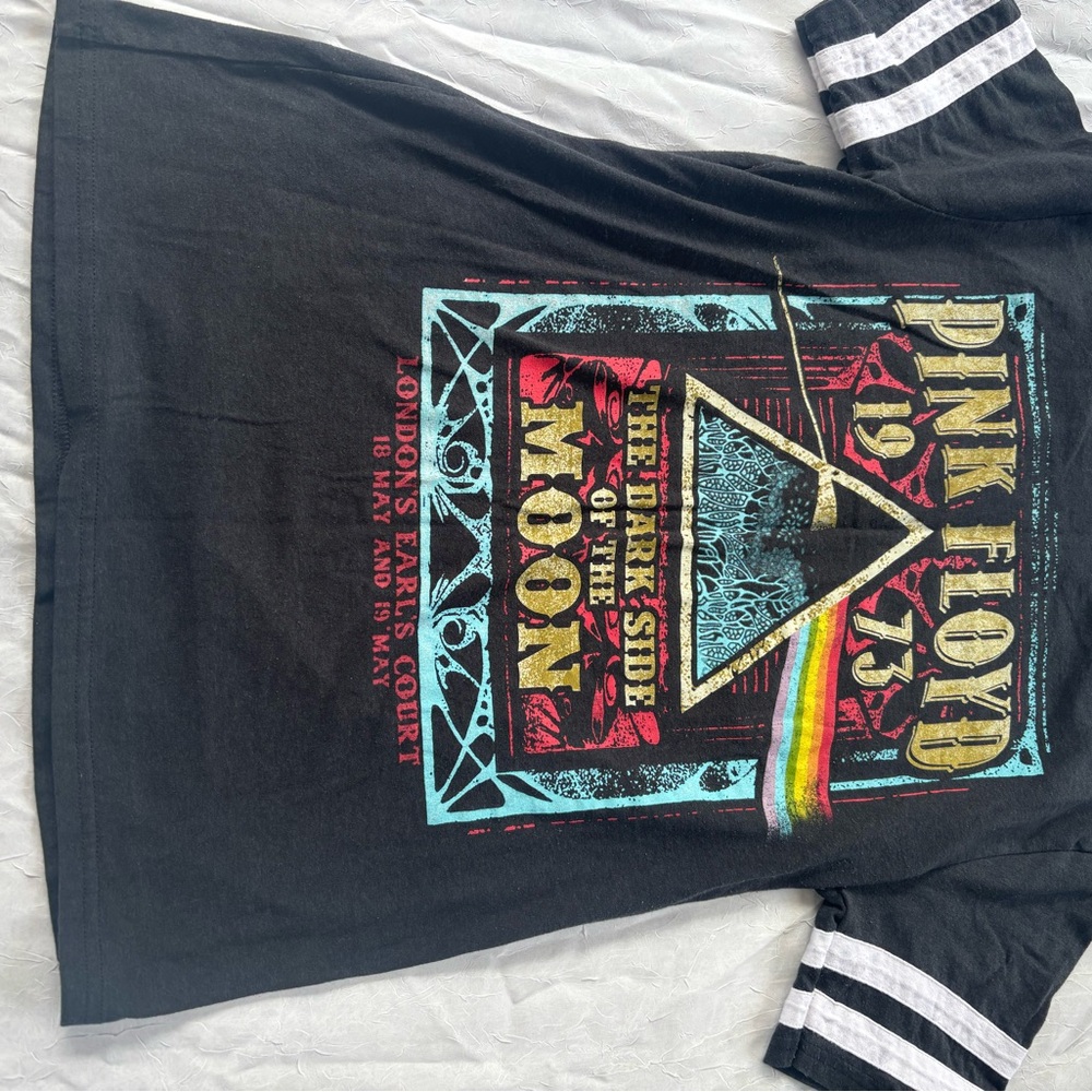 Pink Floyd Graphic T-Shirt - Black unisex, medium, vintage